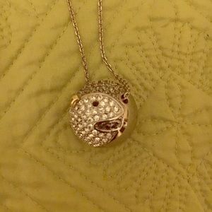 Long necklace with an little bit of penguin bling!